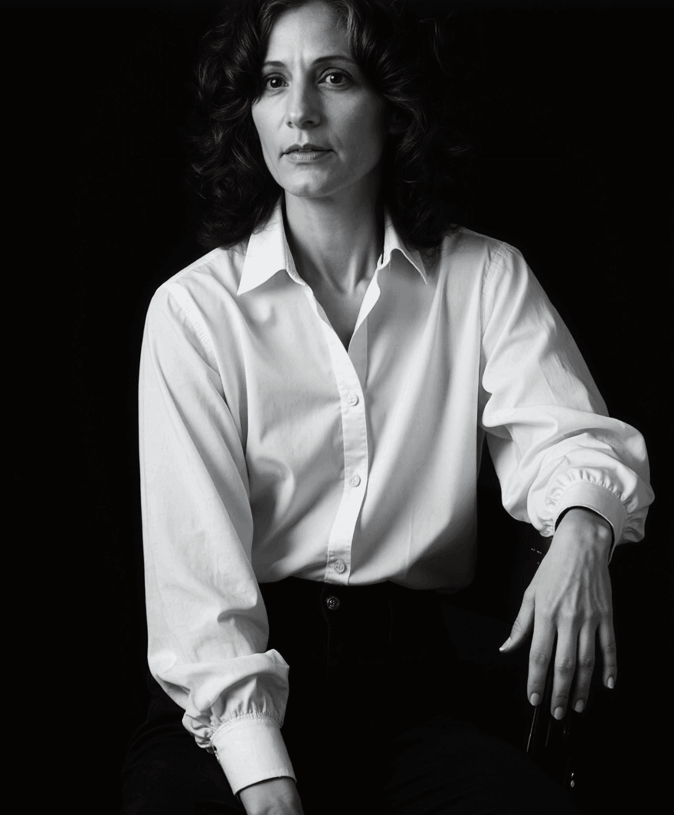 Angel Morgan, Toronto psychic medium and mentor, warm sepia portrait.